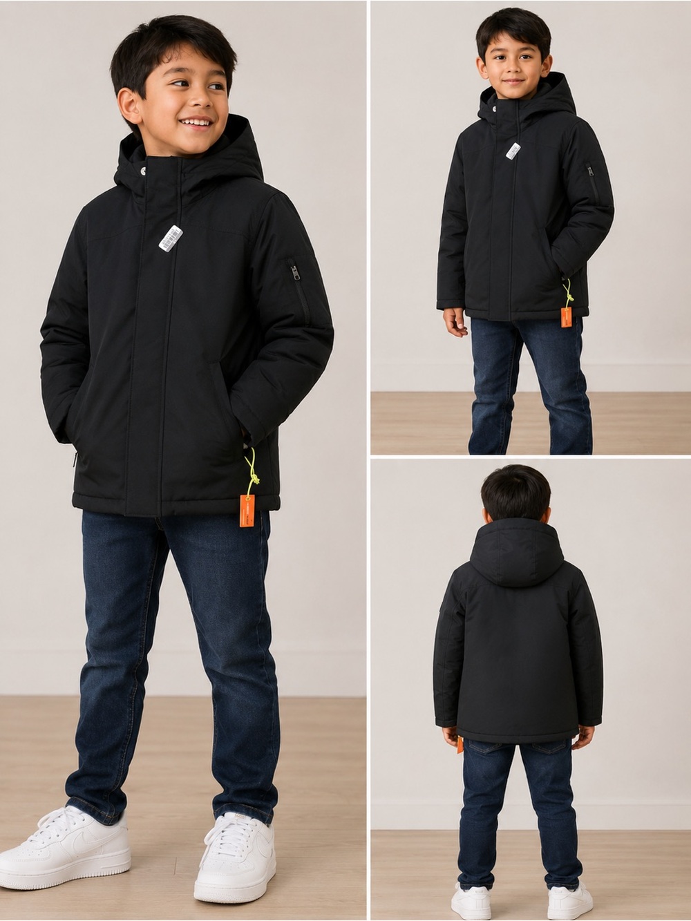 all‎ in motion Black Fleece Jacket with Branded Tag